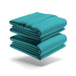 Mezzati Luxury Bed Sheet Set - Soft and Comfortable 1800 Prestige Collection - Brushed Microfiber Bedding (Ocean Teal, Queen Size)