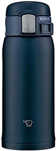 Zojirushi SM-SF36-AD Water Bottle, Direct Drinking [One-Touch Open] Stainless Steel Mug, 12.2 fl oz (360 ml), Navy