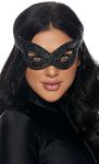 Forplay Women's Sequin Mask, Black, One Size