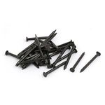 Sourcingmap Hardware Nails 2mm x 25mm Fiber Concrete Cement Wall Point Tip Nails Black 30pcs