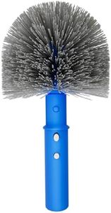 TidyMister Small Pool Brush Head for Cleaning Narrow Corners Steps, Stiff Wavy Bristles Round Brush Scrubber for Above Ground & Inground Pools, Cobweb Brush