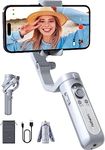 hohem iSteady XE Gimbal Stabilizer for Smartphone, 2023 Portable 3-Axis Phone Gimbal,Ultra-light Foldable Stabilizer for Android and iPhone,One-Key Inception, Vlogging Stabilizer for TikTok,Youtube