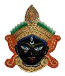 Vastu Art - Vastu Feng Shui Metal Maa Kali Mask (Face) (Goddess Kali Maa) Wall Hanging, Wall Mount For Protection Negative Energy, Prosperity Decorative Showpiece - 19 cm (Cast Iron, Black)