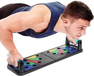 SOPTOOL 9 in 1 Home Exercise & Push Up Bars Stand Board Gym, Strength Training with Strong Grip Handle for Chest Press,Dips/Push Up Stand for Men & Women