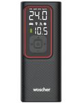 Woscher iX Dual Mode Use (6000 mAh Battery & 12V USB Port) Portable Tyre Inflator for Car & Bike with 150 PSI | Digital Display, Auto Shutoff | Air Pump Compressor for Car Tyre, Bikes,Bicycles,Balls