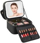 Relavel Makeup Bag with LED Mirror,