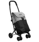 Playmarket Shopping Cart, Aluminium, Grey and Black, 43 litros