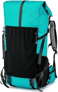 Hiking Backpack,40L to 50L Extra Large Capacity Hiking Bag,Internal Frame Camping Backpack,Upgraded X-PAC Lightweight Sport Daypack Travel Backpack Fit For Mountain Climbing Camping(Peacock Green)