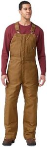 Dickies mens Insulated Bib overalls and coveralls workwear apparel, Brown Duck, X-Large US