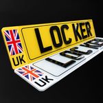 4D Number Plates – Pair/Front/Rear Acrylic or Gel - Road Legal (Charles Wright Font) 3mm/ 5mm/6mm/ Customised Personalised Registration for Cars | Vans | Trucks - by Reg Locker (Front)