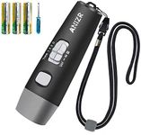 ANIZR Electronic Whistles with Lanyard,Adjustable 3 Tone & 3 High Volume Hand Emergency Whistle Basketball Referee Whistle for Coach,Teacher,Police,Outdoor Camping Boating Hiking,Black (with Battery)