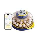 Bobmail 21 Egg Incubator, App Record Temperature and Humidity Data During Incubation, Incubator with Automatic Egg Turning and Humidity Control, Hold 21 Chicken Eggs (Blue)