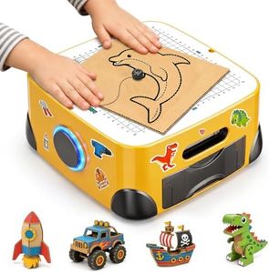 Kid-Safe Electric Cardboard Cutter (Ages 3+) with No Sharp Blades | STEM & STEAM Upcycling Tool | Creative Maker Gifts for Boys & Girls, DIY Building & School Projects