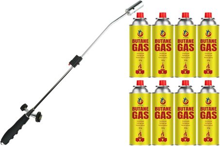 Easy Shopping Weed Wand Garden Burner with 8 Butane Gas Canisters, 227g