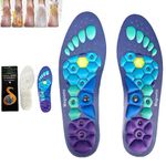 Acupressure Insoles - Acupressure and Magnetic Design for Women & Men. Orthopedic Massage Foot Insoles. Offer Ultimate Comfort, Effectively Alleviate Painful Feet (Blue, 40-43)