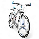 ROAD FASTARS X6 Foldable Mountain Bike | 26-Inch Sports Bicycle with 21-Speed Gear | Foldable Cycle for Adults (White 1)