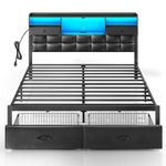 King Platform Bed With Storage