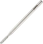 Premium PANA 3/32" Cuticle Clean Nail Carbide Bit for Professional, Nail Salon, Nail Trimmer, Under Nail Cleaner, Electric Drill Machine, Manicure Tools (Silver Round Bit, Medium)