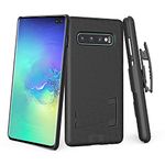 WixGear Shell Holster Combo Case for Samsung Galaxy S10 Plus Holster with stand and Belt Clip (for S10 Plus Only)