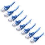 Cable Matters 8-Pack Snagless Short Cat 5e Ethernet Cable 5 ft (Cat 5 Ethernet Cable, Cat5e Cable, Cat 5e Cable, Cat5 Ethernet Cable, Internet Cable, Network Cable) in Blue