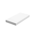 VASAGLE Floating Shelf, Wall Shelf for Books, Photos, Collectibles, Wall-Mounted Office Shelf, 40 x 20 x 3.8 cm, MDF, for Living Room, Kitchen, Hallway, Bedroom, Bathroom, White LWS24WT