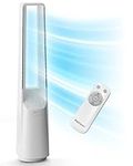 Pro Breeze 40 inch Bladeless Tower Fan with DC Motor - Ultra Quiet Standing Portable Fan with Remote Control, LED Display, 6 Fan Speeds, 5 Operation Modes, 60° Automatic Oscillation & 7H Timer