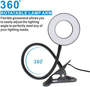 KNAMKY USB LED Desk Lamp – Adjustable Black Table Light