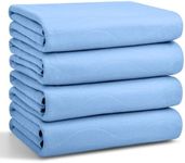 Conkote® Washable Underpads, 34" x 36" (Pack of 4), Waterproof Protective Pad for Bed, Couch, Sofa, Floor, Reusable Bedwetting Incontinence Pads for Kids, Adults, Elderly, and Pets