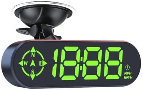 Universal Digital GPS Speedometer HUD, 4.63" Large LCD Heads Up Display with GPS+BDS Dual Satellite, MPH/KMH Speedometer for car, Overspeed & Fatigue Driving Alarm, Trip Meter for All Vehicles