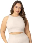 Kindred Bravely Sublime Maternity Longline Nursing & Maternity Bra for Breastfeeding | Nursing Tank Tops (Oatmeal Heather, Medium)