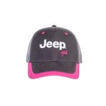 Jeep unisex-adult girls Visor, Grey/Pink, One Size