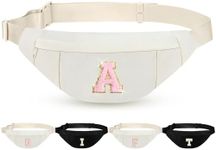 Personalized Birthday Gifts for Women Christmas Gifts for Women Gifts Trendy Stuff Initial Fanny Pack Crossbody Belt Bag Gifts for Friends Her Cute Graduation Gifts,Beige A