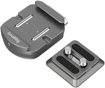 SmallRig HawkLock H38 Quick Release Mount Plate for Arca-Swiss, QR-Slide Camera Mount Plate for Arca with Two 1/4"-20 Screws, Silicone Pad and 1/4"-20 Threaded Hole for Manfrotto Plate or Tripod- 4486