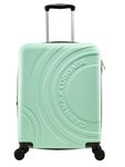 Cabin Max 55x40x20cm Velocity Expandable Suitcase 4 Wheel Luggage Cabin Bags 55 x 40 x 20 Suitable for Ryanair, Easyjet, Jet 2 Paid Carry On (Mint Green)