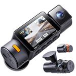 Vantrue New N4S 3 Channel Dash Cam, STARVIS 2 x HDR x IR Night Vision, Front Rear Inside Dashcam for Cars, PlatePix™ Tech, Parking Mode, Wi-Fi, GPS, 2" IPS, Support 1TB Max (RC18)