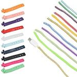 FOCCTS 10pcs Spiral Cable Protector, Colored Flexible Charger Cable Saver, Headphone Cable Saver with 10pcs Fastening Cable Ties for Phone USB Data Cable, Earphone