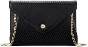 Claasico Evening Clutch Purses For Women - Elegant Envelope Clutch RFID Bag with Detachable Chain (Noir Snake)