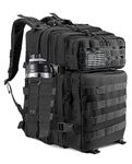 CtopxCone Tactical Backpack Military Log Out Bag, Black01, NO.090, Military Tactical