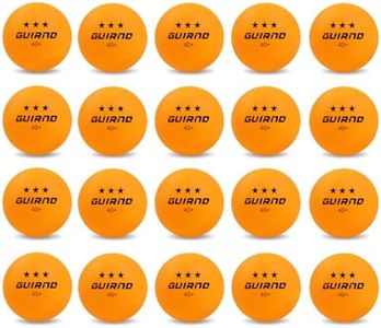 Guirnd 20 Pack Ping Pong Balls, 3 Star Table Tennis Balls, 40+ Pong Ball Competition and Recreational Play, Abs Ping Pong Ball