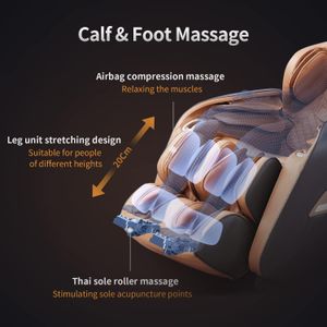 Aspria Full Body Massage Chair – Reclining Shiatsu with Heat