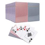 Vinsani Check Playing Cards, Poker Size Standard Index, 12 Decks of Cards (6 Red and 6 Blue), for Blackjack, Euchre, Canasta, Pinochle Card Game, Casino Grade