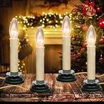 4 Pack Window Candle Lamps with Bla