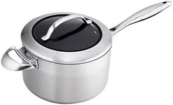 SCANPAN SP65232000 CTX 4qt Covered Sauce Pan, Stainless Steel, 3.5 liters, Silver