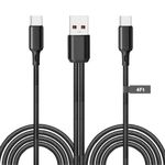 UCEC Dual USB C Cable, 4ft USB A to USB Type C Splitter Charging Cable, 2 in 1 Multi Charging Cable USB C Wire, Braided Nylon USB-C Charger Cable Compatible with Samsung Galaxy Pixel Tablet