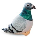 FRYAMCF Pigeon Plush Toy Pigeon Plush Doll Simulation Pigeon Ornaments Soft and Cute Peace Bird Animal Cute Pigeon as Gift for Kids - 20cm