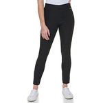 Calvin Klein Women's Modern Essential Power Stretch Legging with Waistband, Black, Large