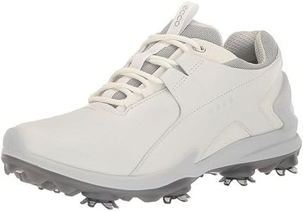 ECCO Men's Biom Tour Waterproof Golf Shoe, White, 9-9.5