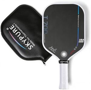 SKYPURE Master 5.0 Control Pickleball Paddle | T700SC Raw Carbon Fiber Surface | 16mm PP Honeycomb Core | Time-Freeze Control Technology | Built for Precision & Stability | USAPA Approved