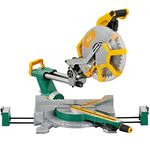 Luxter 305Mm(12 Inch) Compound Sliding Mitre Saw Double Bevel With Laser Mitre Saw For Woodworking And Aluminium Cutting, Corded-Electric