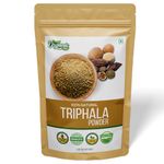 Organic Zing Presents Organic Triphala Powder – Sundried Amla, Bibhitaki and Haritaki Fruits | USDA Organic Certified | Vegan | Preservative Free | Product of India - 100g